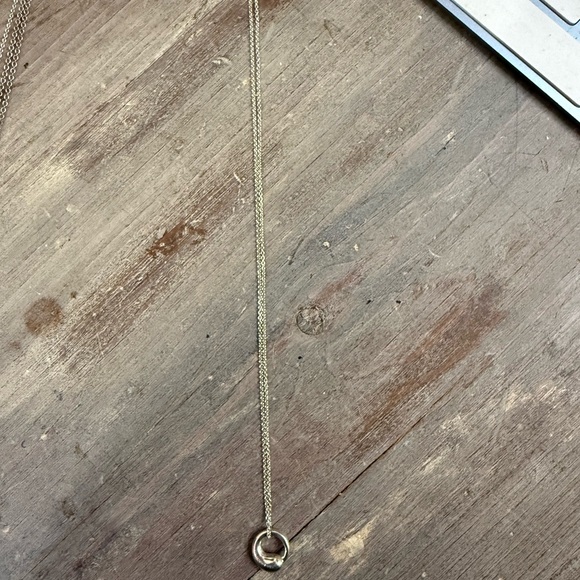 Tiffany & Co. Gold Circle Pendant Necklace